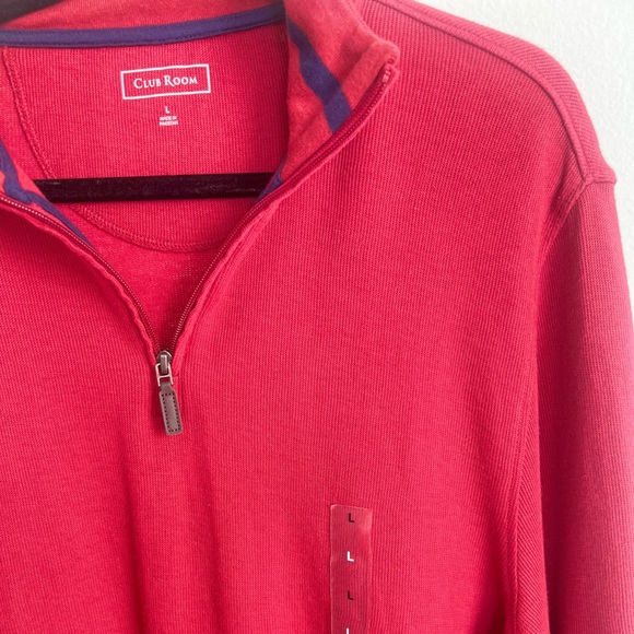 Club room size L full sleeve crew neck with quarter zip - Picture 11 of 15